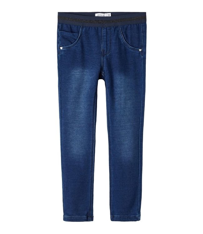 Name-it Meisjes Sweat Jeans Salli Dnmtorina Dark Blue