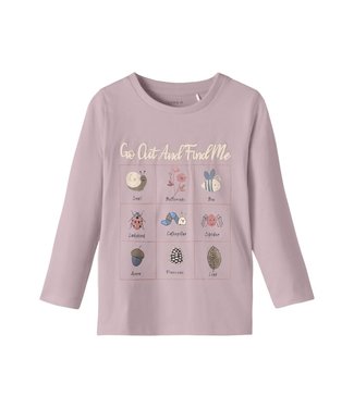 Name it Name-it Meisjes Longsleeve Tshirt Ogarden Burnished Lilac