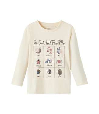 Name it Name-it Meisjes Longsleeve Tshirt Ogarden Buttercream