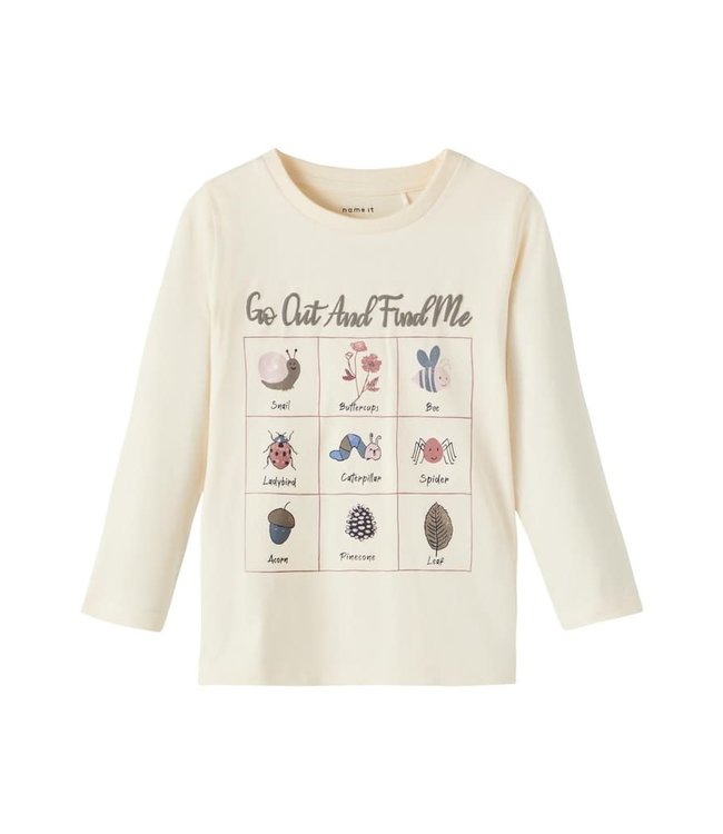 Name-it Kinderkleding Meisjes Longsleeve Tshirt Ogarden Buttercream