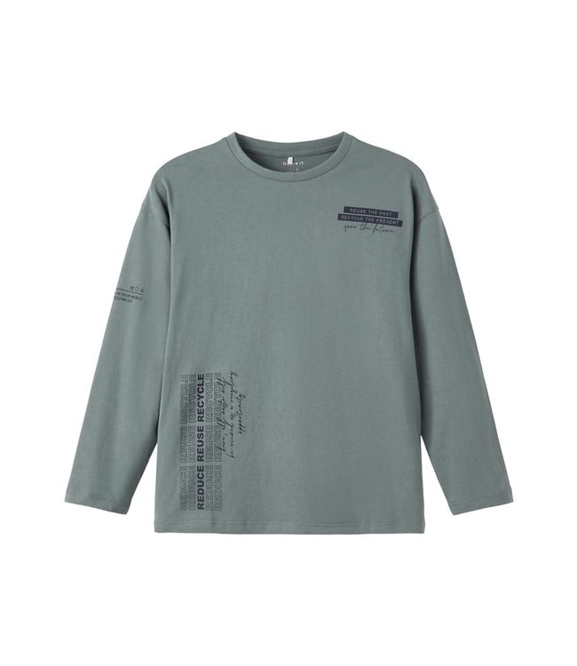 Name-it Kinderkleding Jongens Longsleeve Tshirt Omensi Balsam Green