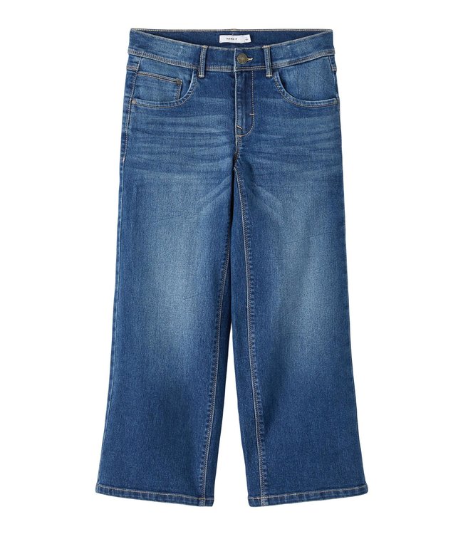 Name it Meisjes Wide Leg Jeans broek Rwide Dnmthris Dark Blue