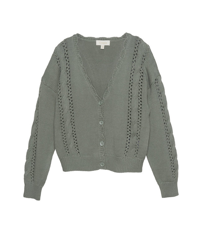 Creamie Meisjes Knit Cardigan Lily Pad