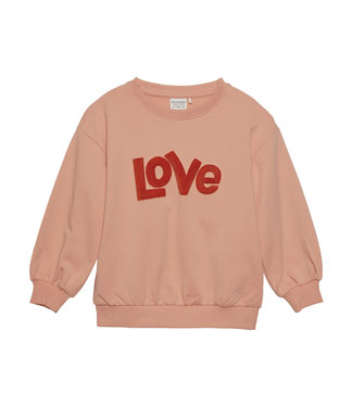 Minymo Minymo Meisjes Sweater Love Roze (Canyon Sunset)