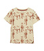 Minymo Jongens Beige Tshirt Korte Mouwen Kamelen Print