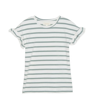 Creamie Creamie Meisjes Shortsleeve Tshirt Stripes Lily Pad