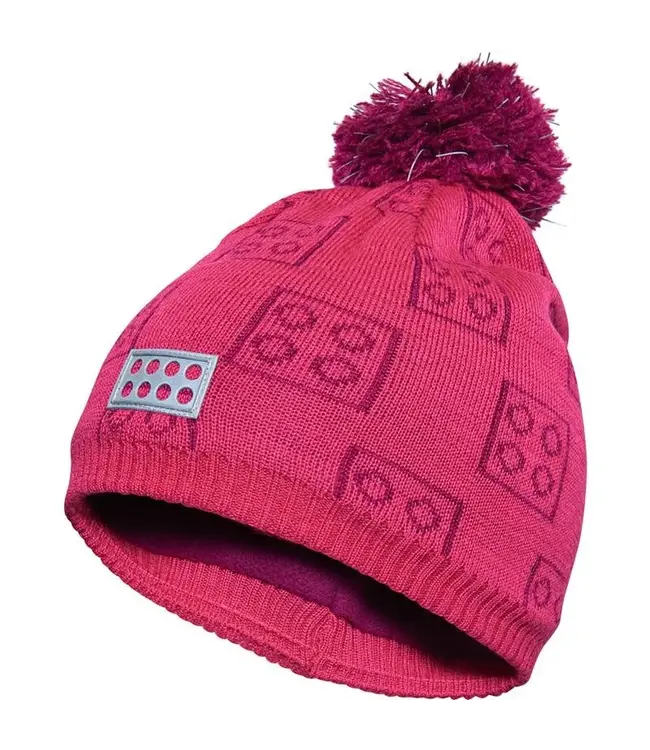 Legowear Meisjes Kinderkleding Roze Winter Muts Lego Blokjes