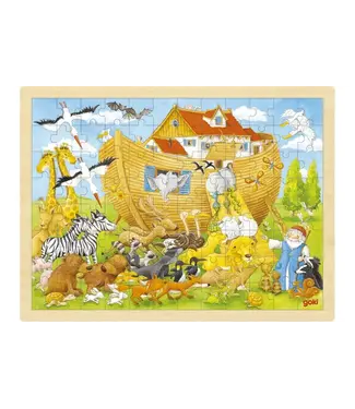 Goki Goki Raampuzzel Ark Van Noah 40x30x1cm 96-delig