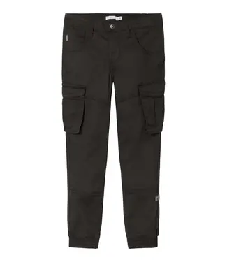 Name it Name it Jongens Lange Cargo Broek Ryan Regular Fit Black