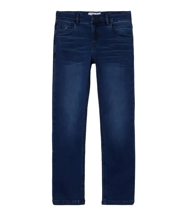 Name it Jongens Fleece Jeans Ryan Medium Blue