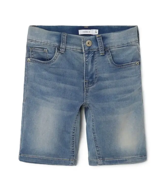 Name it Jongenskleding Jeans Bermuda Short Theo XSL Light Blue