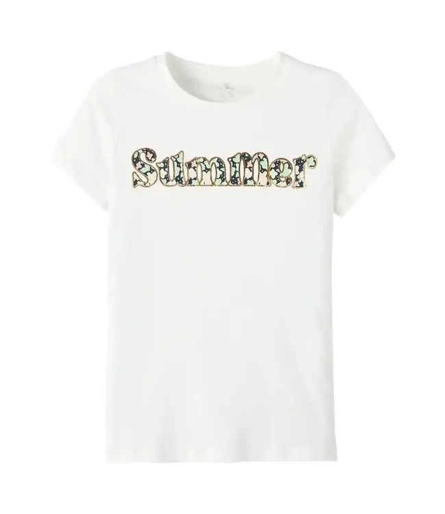 Name it Meisjes Kinderkleding Tshirt Femelina Bright White