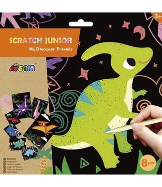 Avenir Avenir Scratch Art Junior My Dinosaur Friends 3+