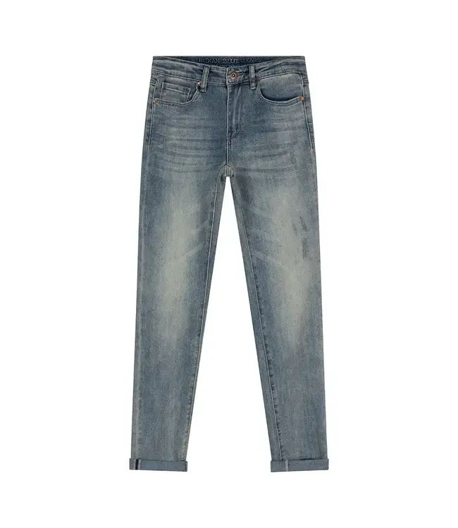 Indian Bluejeans Jongens Jeansbroek Blue Robin Used Light Denim