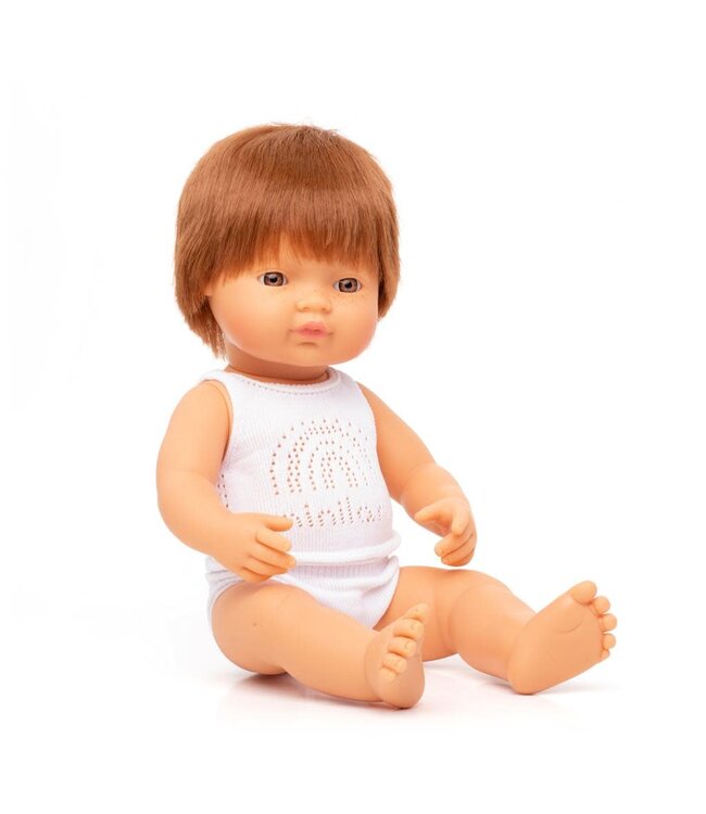 Miniland Babypop Roodharige Jongen 38cm