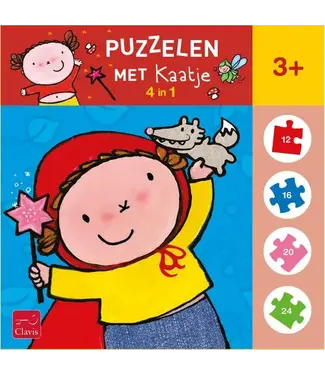 Clavis Clavis Puzzelen met Kaatje. 4-in-1-puzzel (Dag Roodkapje)