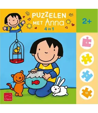 Clavis Clavis Puzzelen met Anna. 4-in-1-puzzel