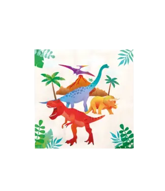 Paper Dreams Paper Dreams Servetten Dino 33x33cm - 16st