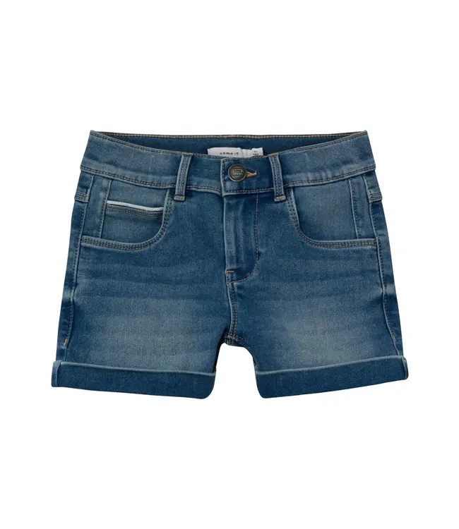 Name it Meisjeskleding Jeans Short Salli Slim Fit Medium Blue