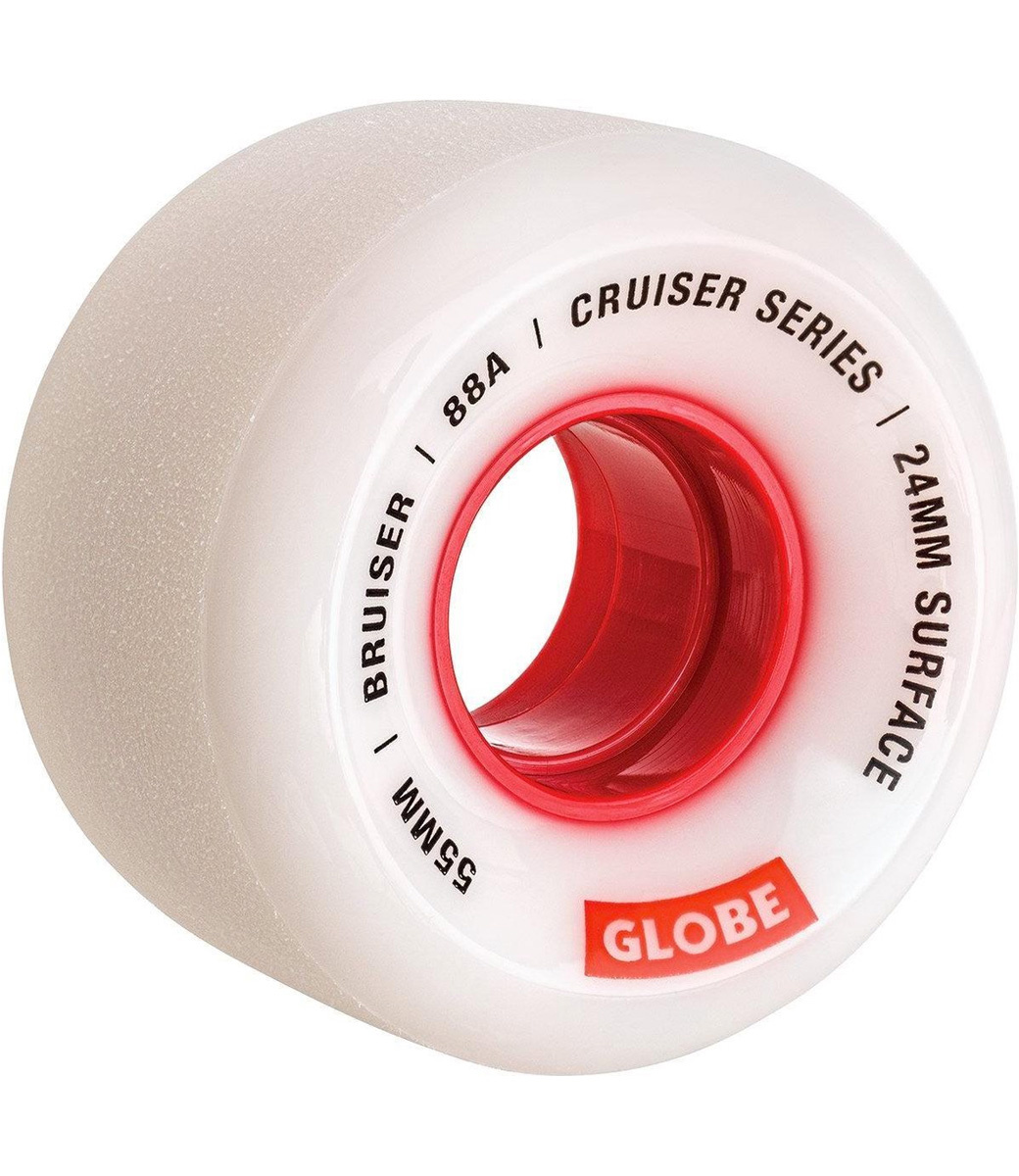 Bruiser Wheels 55mm 88A White Red