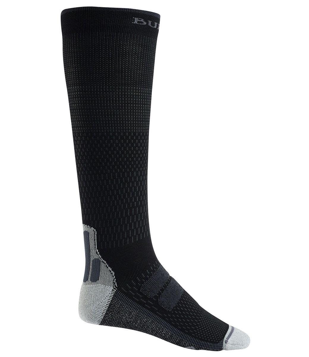 Mens True Black Performance Plus Ultralight Compression Socks