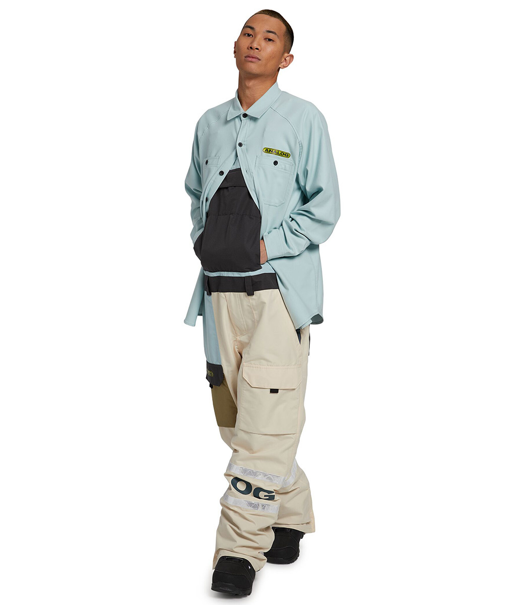 Transmission Flannel Ether Blue Snowboard Shirt