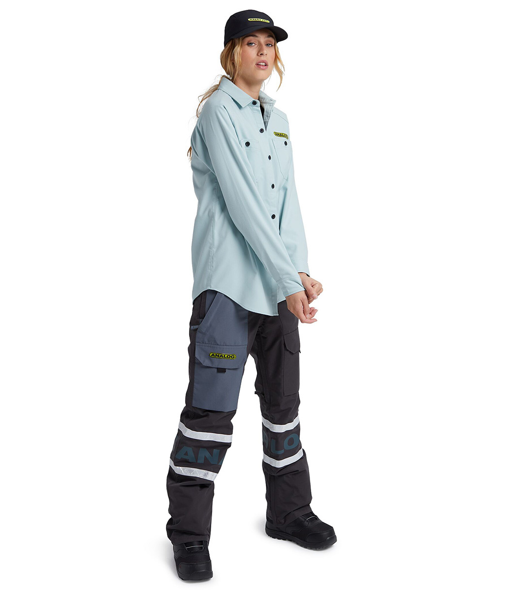 Transmission Flannel Ether Blue Snowboard Shirt