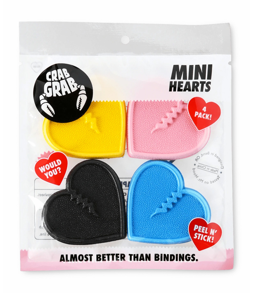 Mini Hearts Emoji Snowboard Traction Pads (4 Pack) 2023