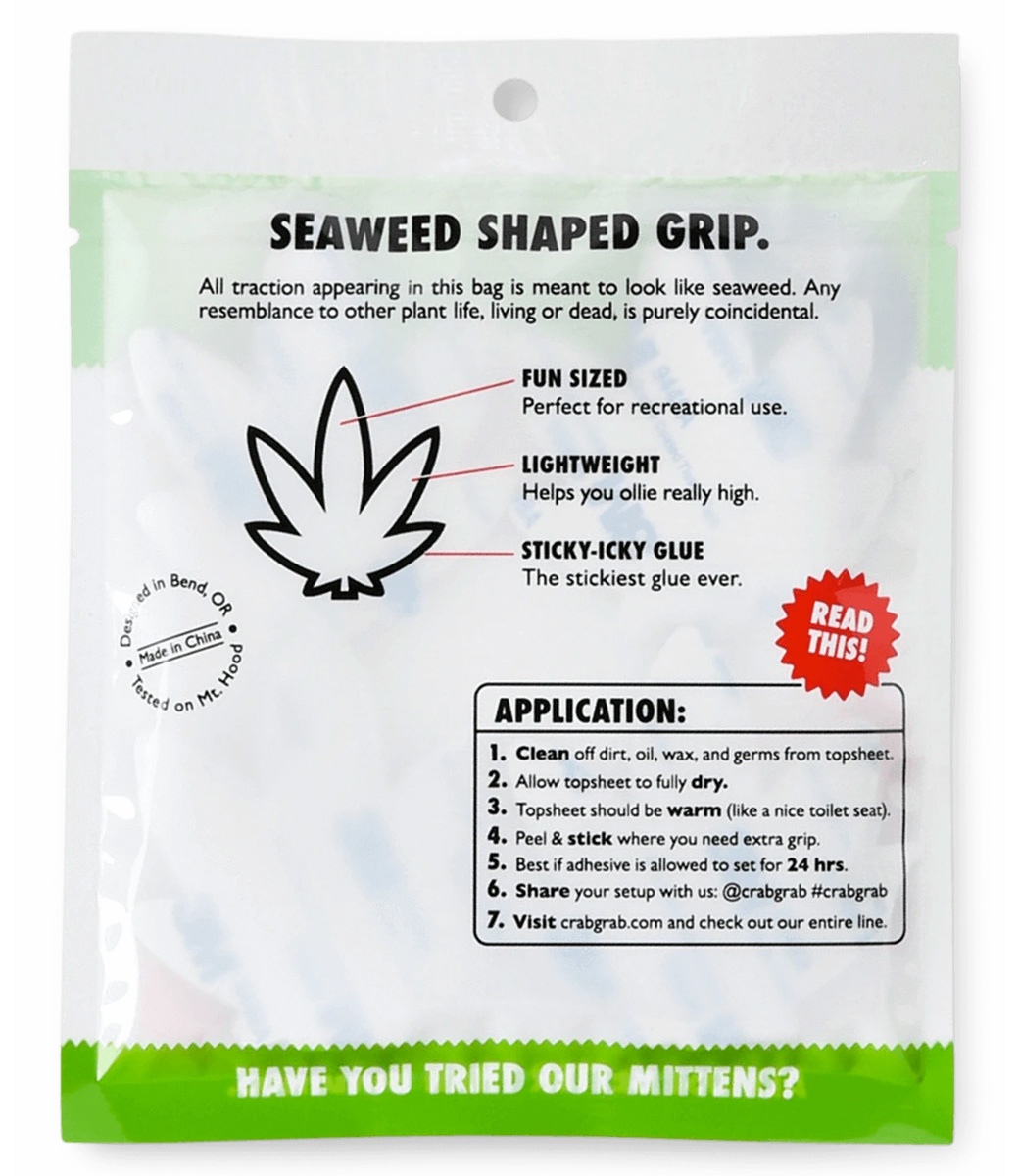 Mini Seaweed Green Snowboard Traction Pads 2023 (4Pack)