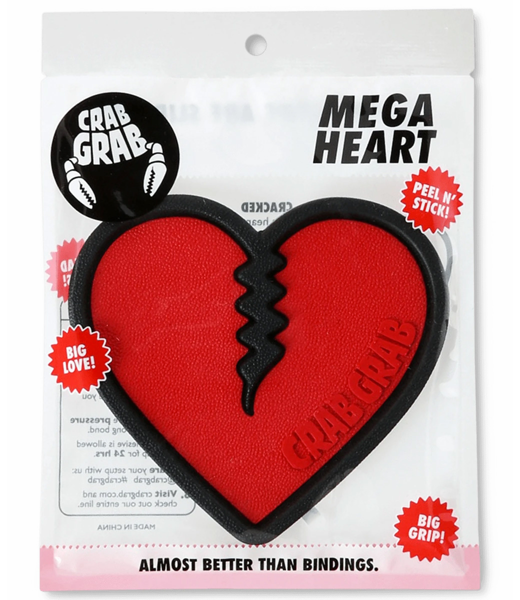 Mega Heart Red Snowboard Traction Pad 2023