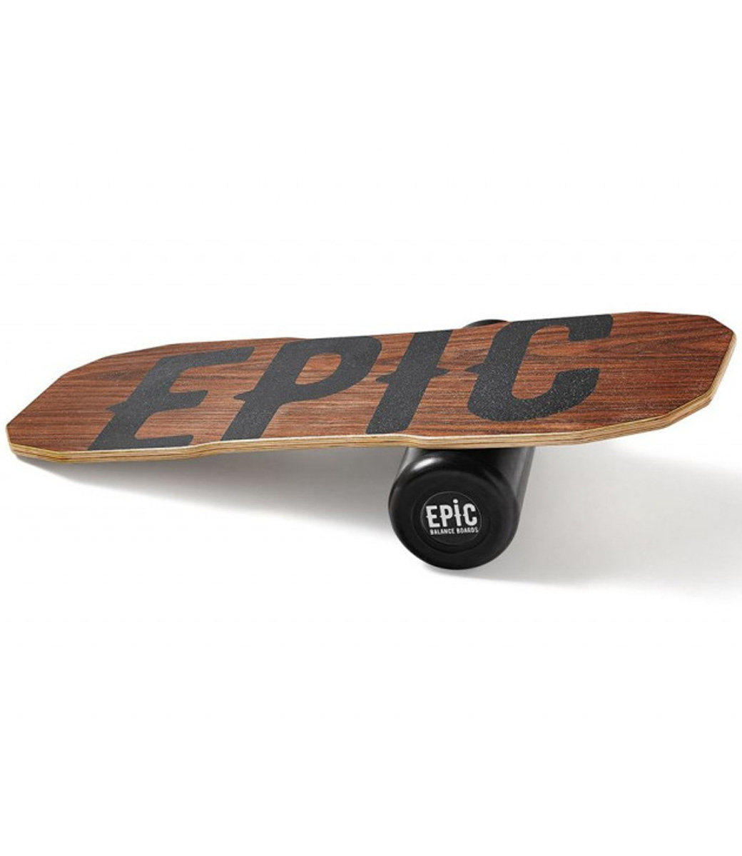Dark Oak Balance Board + Black Roller (Pack)
