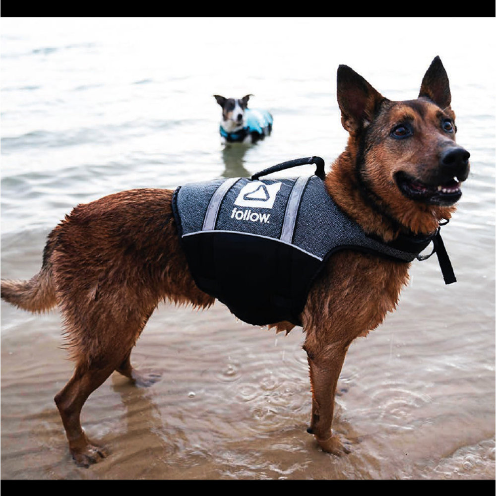 Follow Dog Floating Aid Vest Black