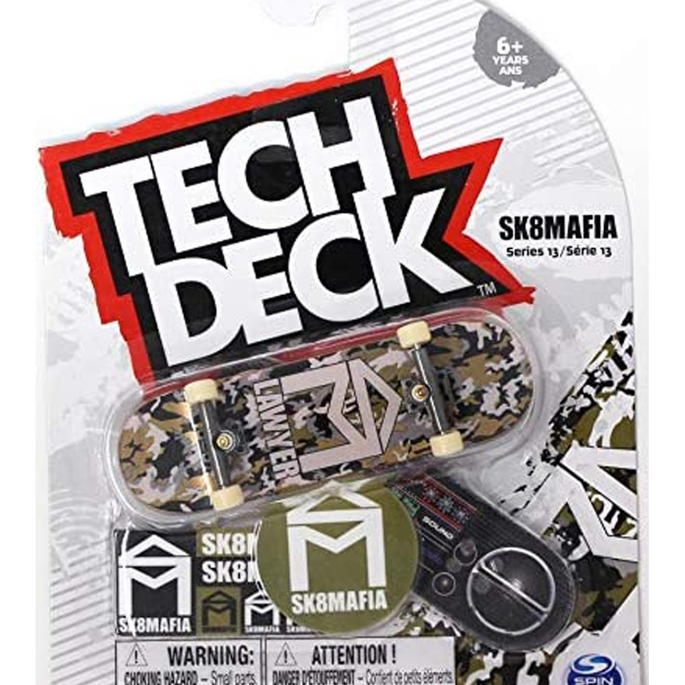 Tech Deck Sk8mafia Skateboards Series 13 Stephen Lawyer Gold Camo Complete Fingerboard