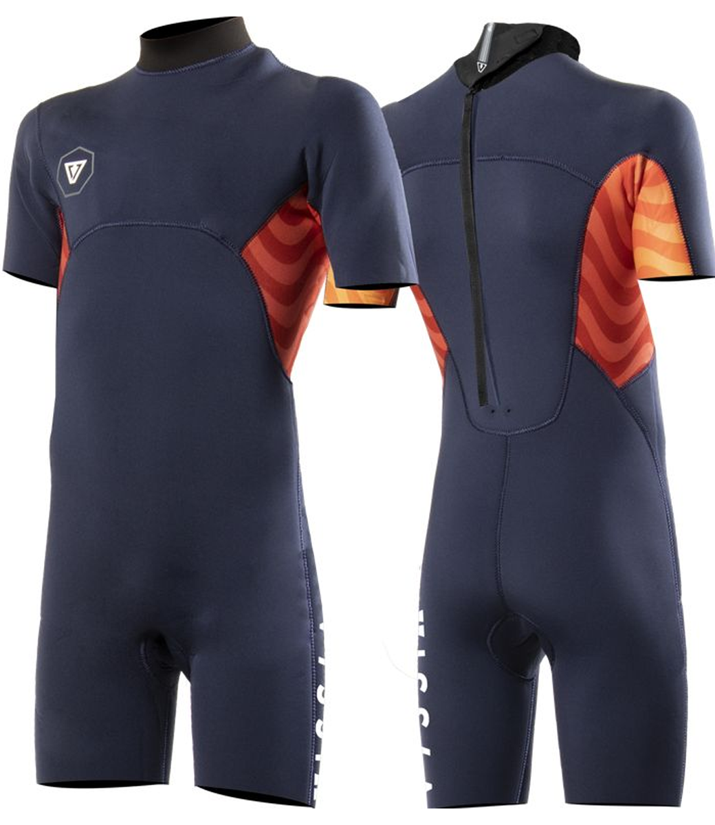 2/2 mm Boys 7 Seas Shredder Navy Back Zip
