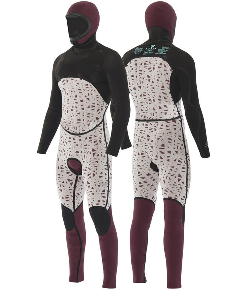 5/4mm High Seas II Full Hooded Chest Zip Charcoal Wetsuit