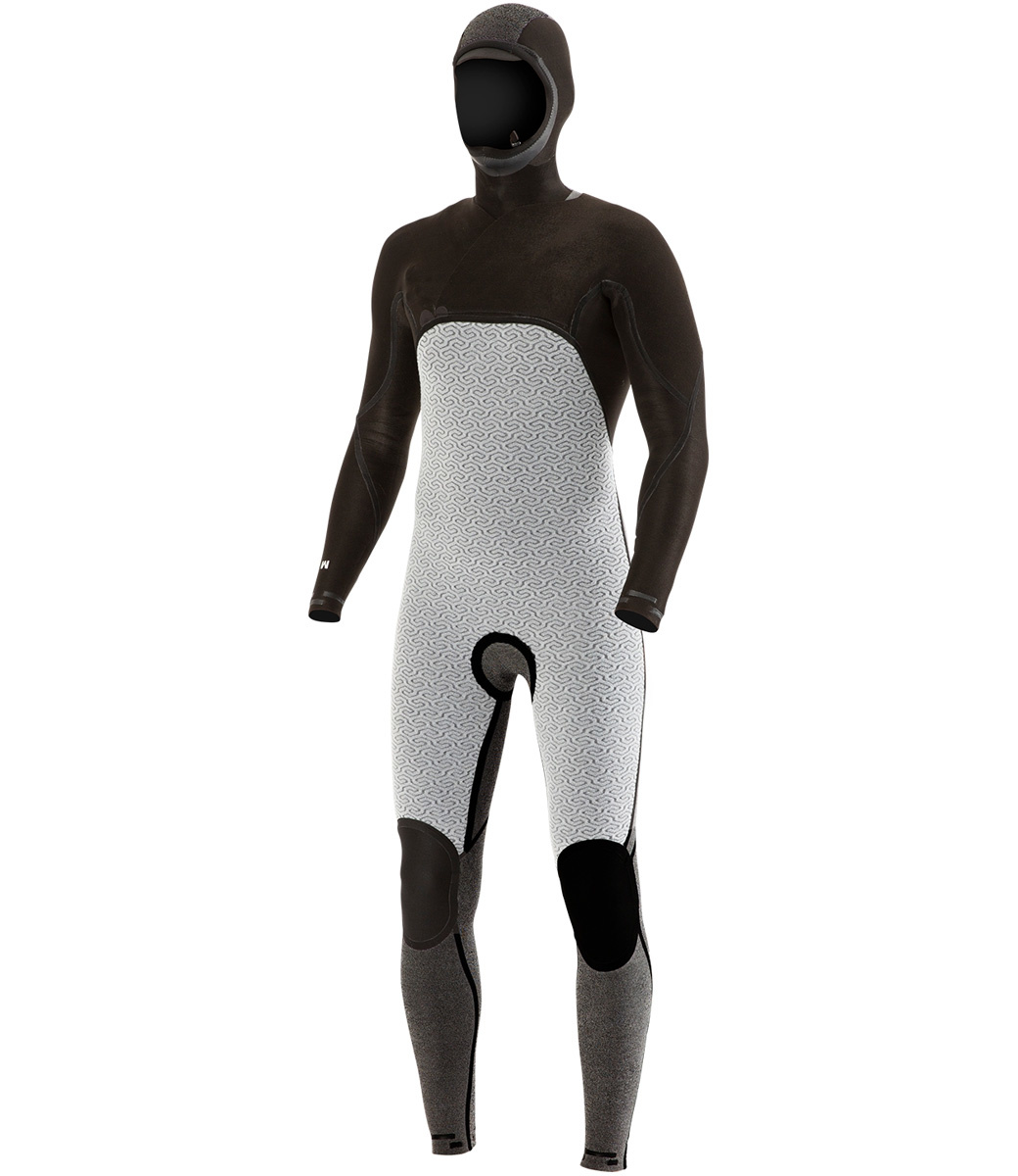 Seven Seas 5-4-3 Stealth Hooded Chest Zip Wetsuit