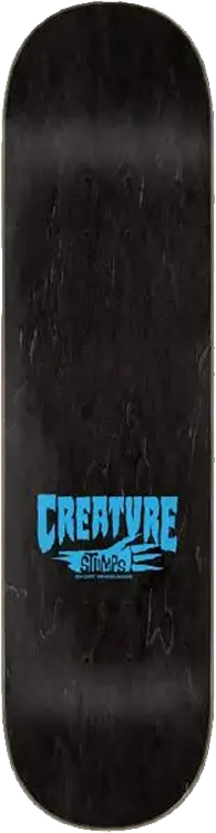 8" Logo Outline Stumps Blue Skateboard Deck