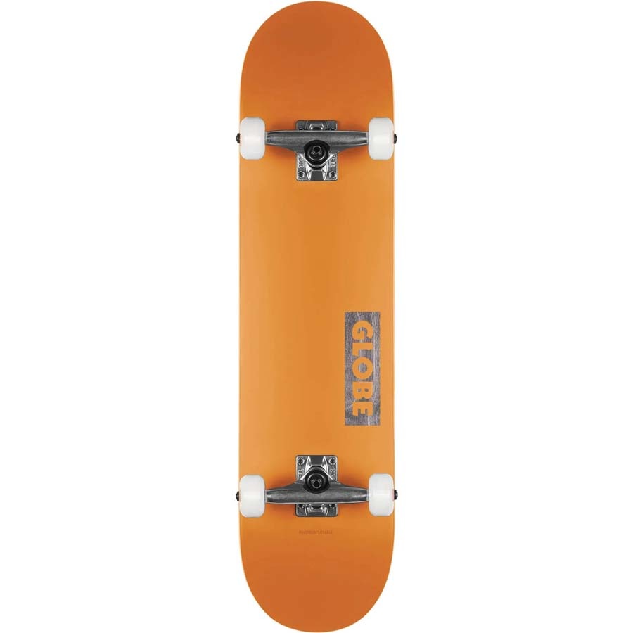 8.125" Goodstock Neon Orange Skateboard Complete