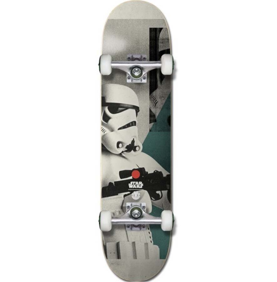 8" Star Wars Storm Trooper Skateboard Complete