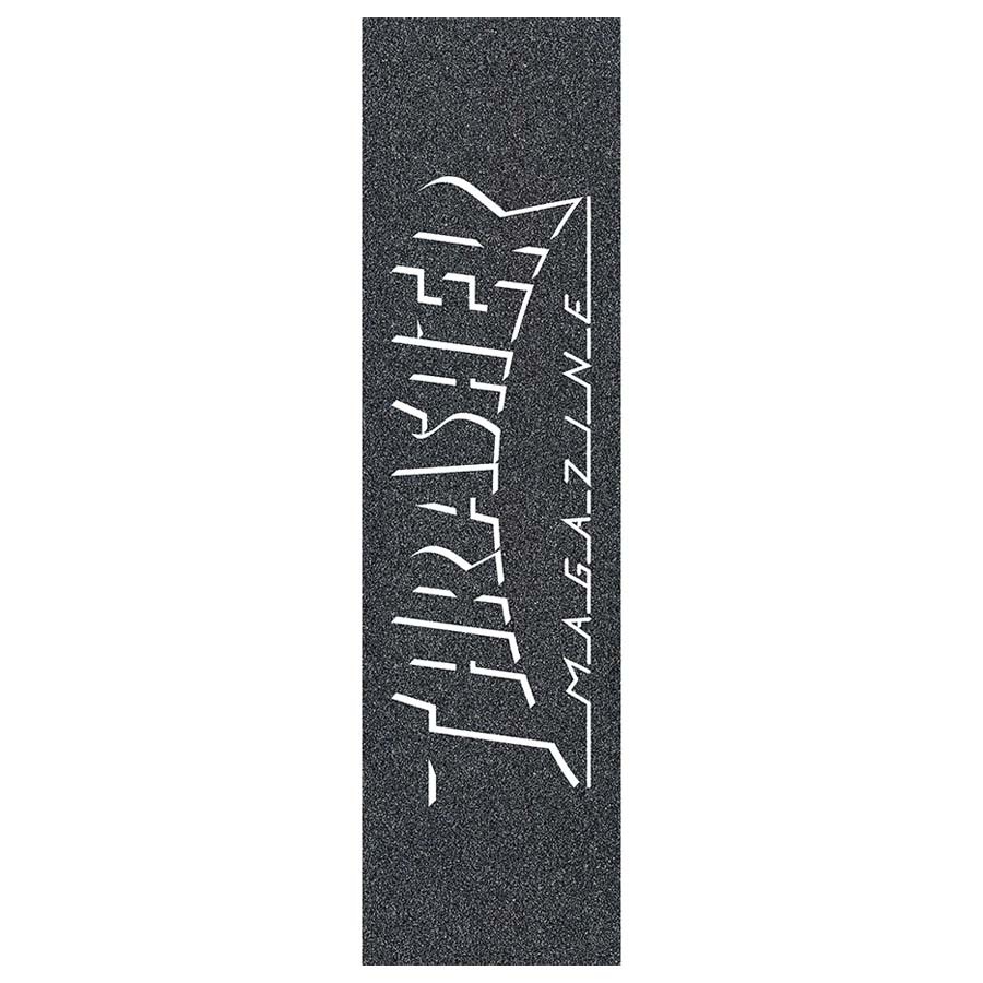 9" Thrasher Mag Shadow Black White Griptape