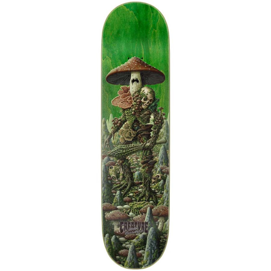 8" Gardner Caverns Green Skateboard Deck