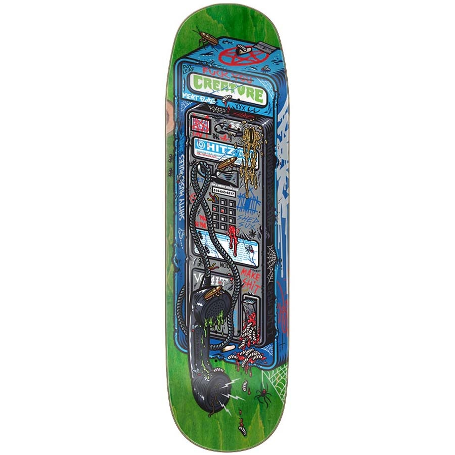 8.78" Hitz Last Call Green Blue Skateboard Deck