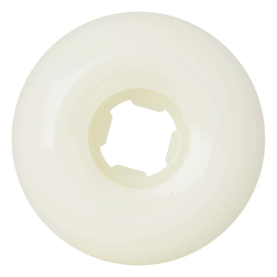 55mm 95A Saucers White Yellow Skateboard Wheels