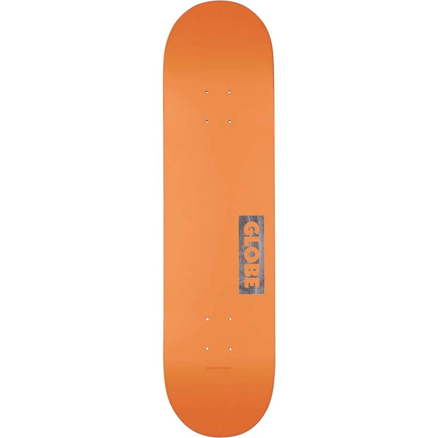 8.125" Goodstock Neon Orange Skateboard Deck