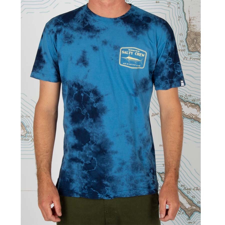 Stealth Tie Dye Premium Tee Blue