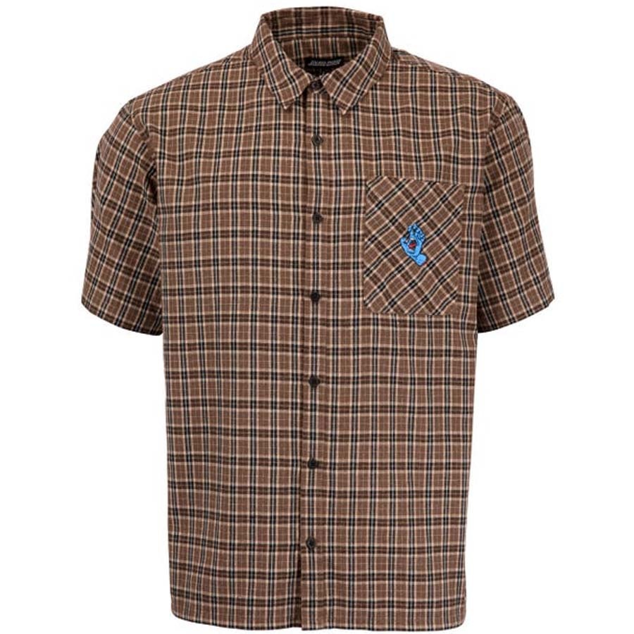 Mini Hand S/S Shirt Brown Check