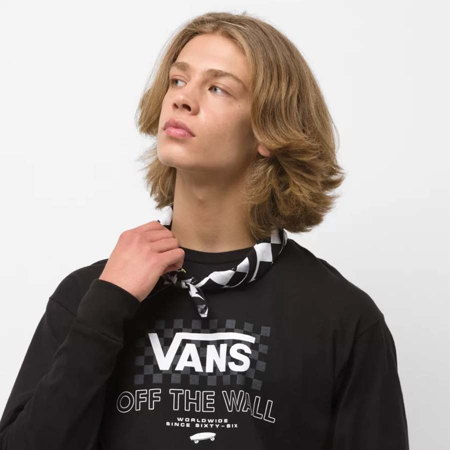 Check Bandana Black White