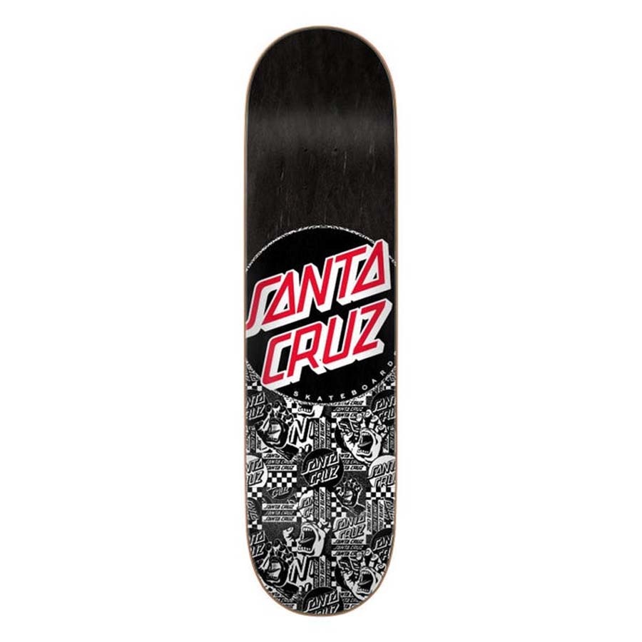 8.125" Flier Collage Dot Black Skateboard Deck