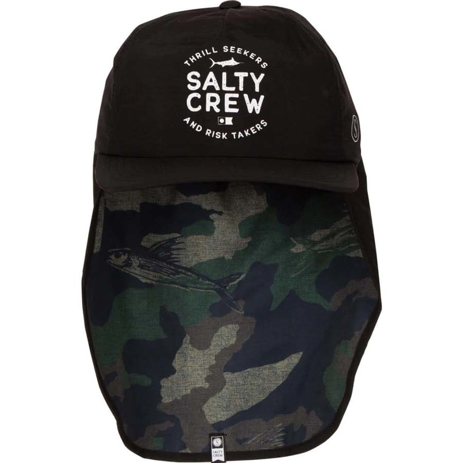 Mullet 5 Panel Sunhat Black