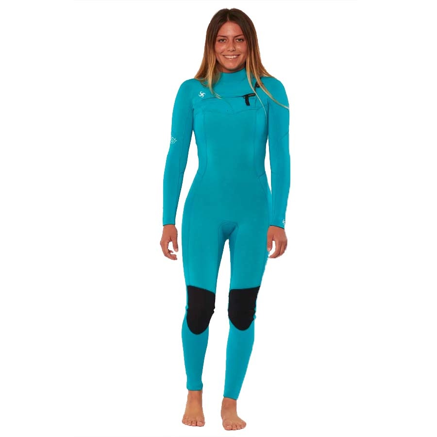 3/2 mm 7 Seas Chest Full Aqua Wetsuit
